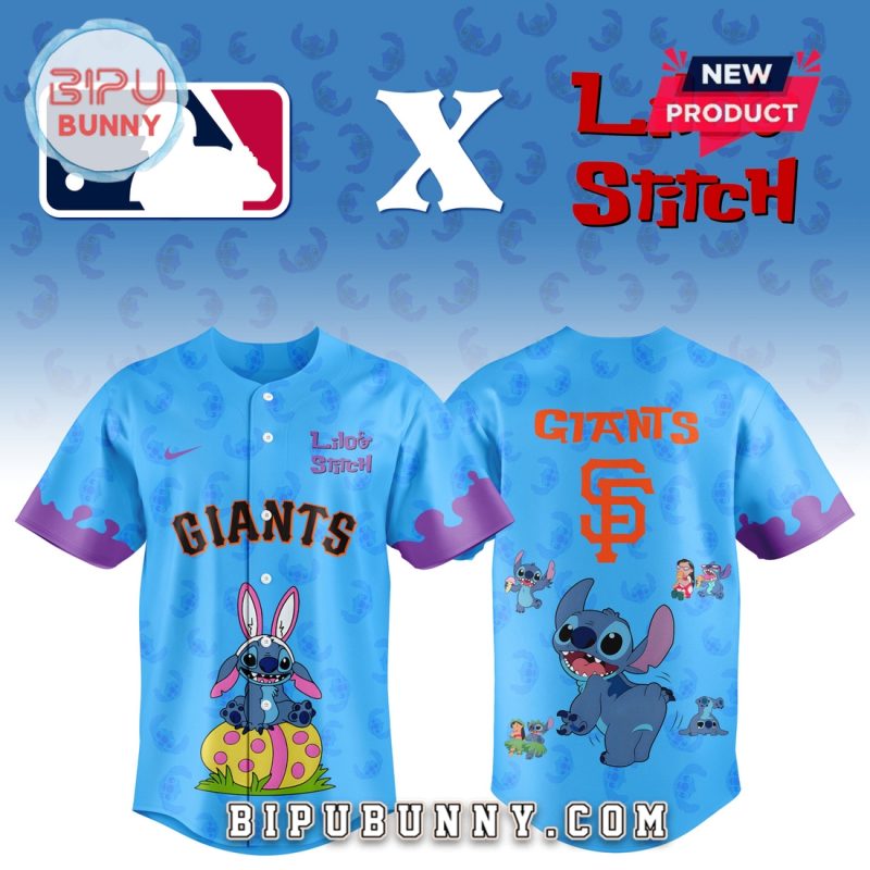 San Francisco Giants MLB x Lilo and Stitch Baseball Jersey