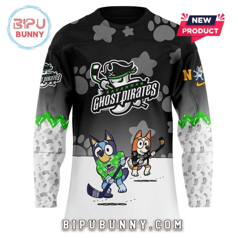 Savannah Ghost Pirates Bluey and Bingo Hockey Jersey