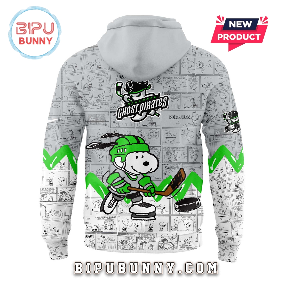 Savannah Ghost Pirates Peanuts Night Anniversary Hoodie Savannah Ghost Pirates Peanuts Night Anniversary Hoodie