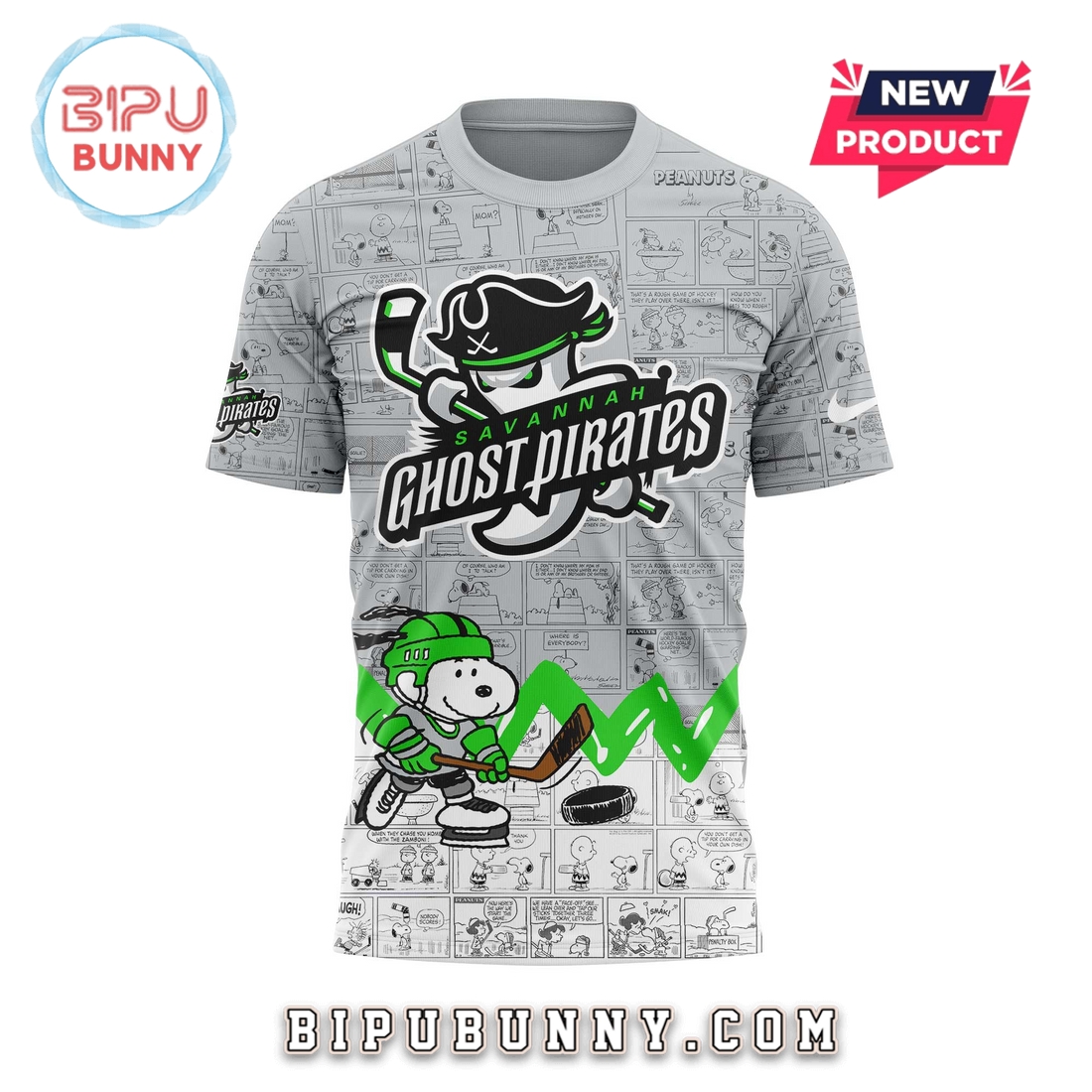 Savannah Ghost Pirates Peanuts Night Anniversary Hoodie Savannah Ghost Pirates Peanuts Night Anniversary Hoodie