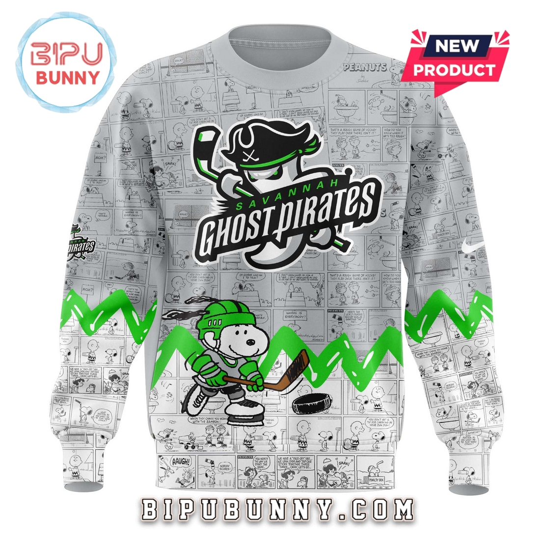 Savannah Ghost Pirates Peanuts Night Anniversary Hoodie Savannah Ghost Pirates Peanuts Night Anniversary Hoodie