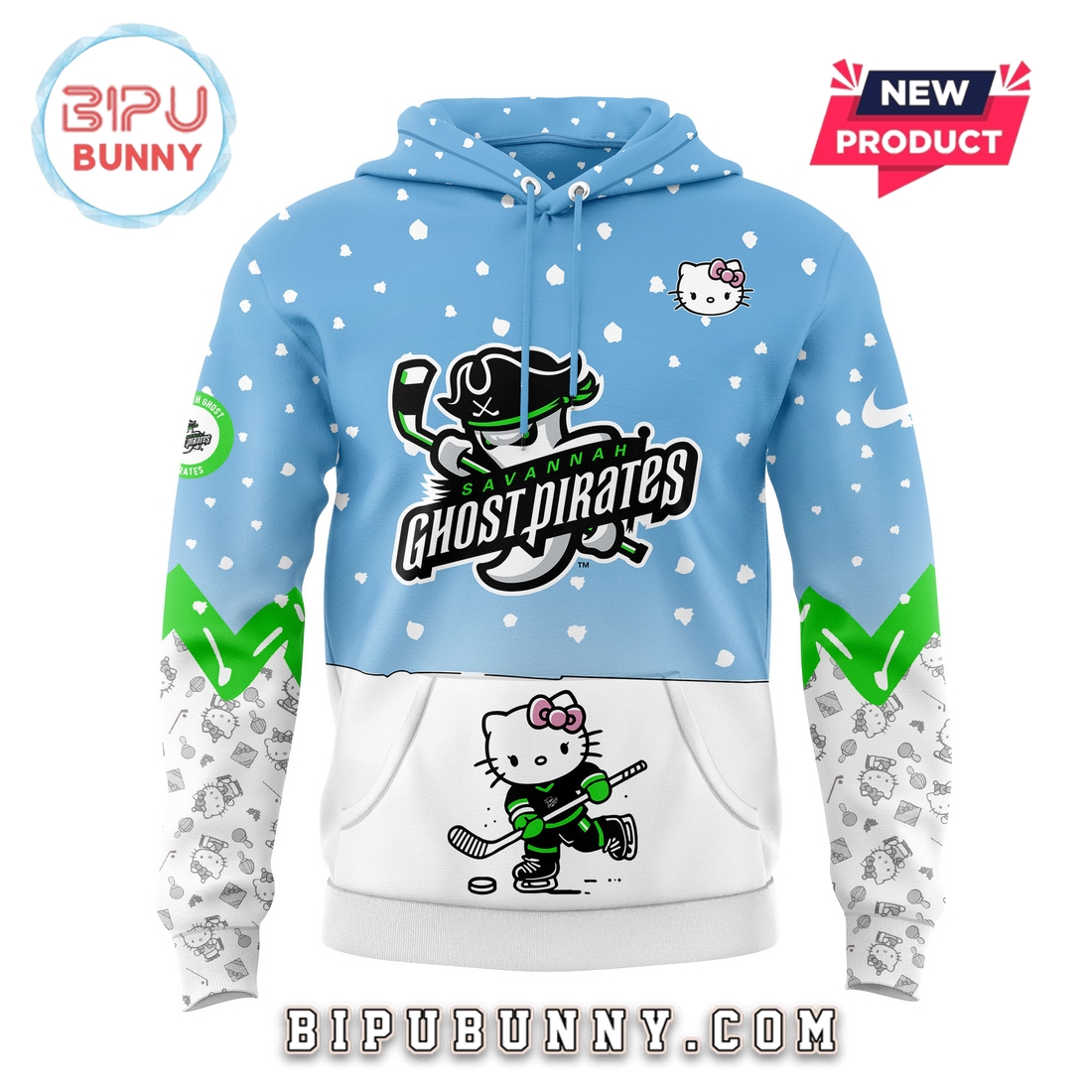 Savannah Ghost Pirates x Hello Kitty Hoodie And Pants Savannah Ghost Pirates x Hello Kitty Hoodie And Pants