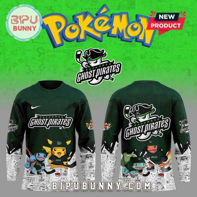 Savannah Ghost Pirates x Pokémon 2025 Hockey Jersey