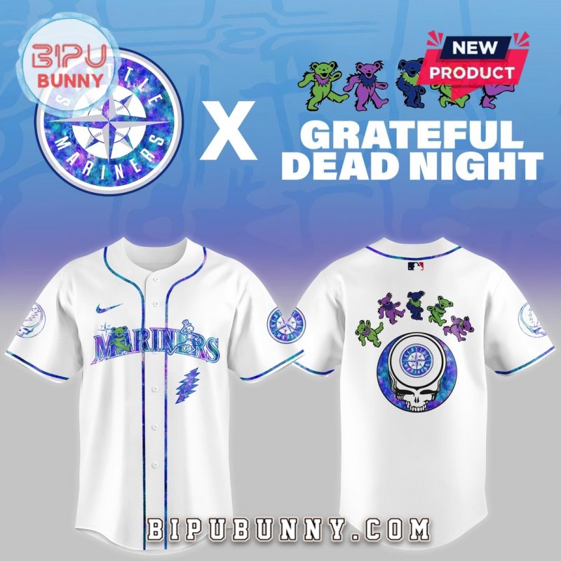 Seattle Mariners 2025 Grateful Dead Night Baseball Jersey