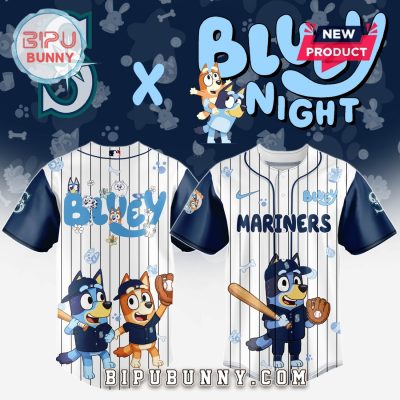 Seattle Mariners MLB x Bluey And Bingo Baseball Jersey