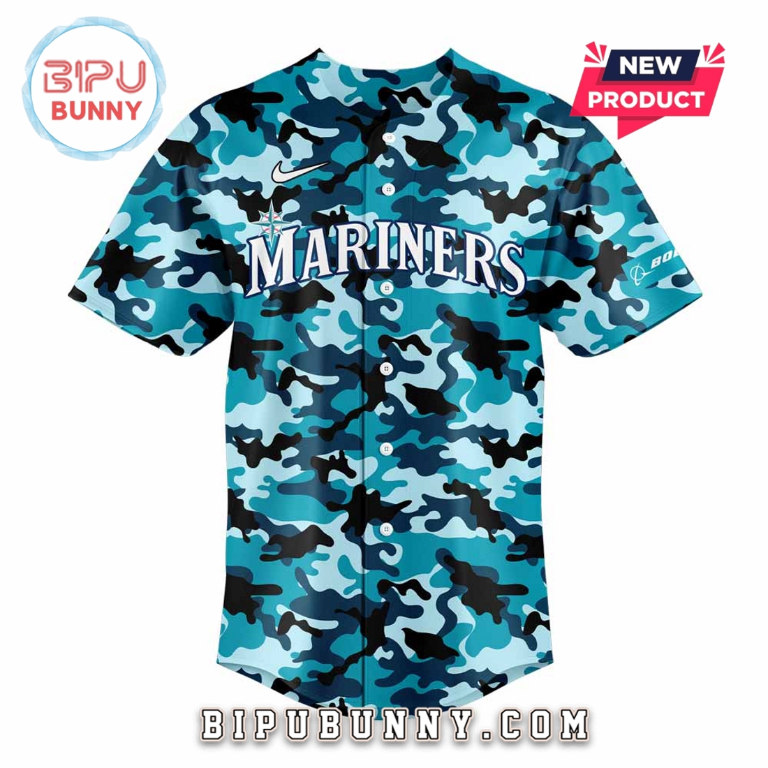 Seattle Mariners Salute to Armed Forces Night Baseball Jersey Seattle Mariners Salute to Armed Forces Night Baseball Jersey