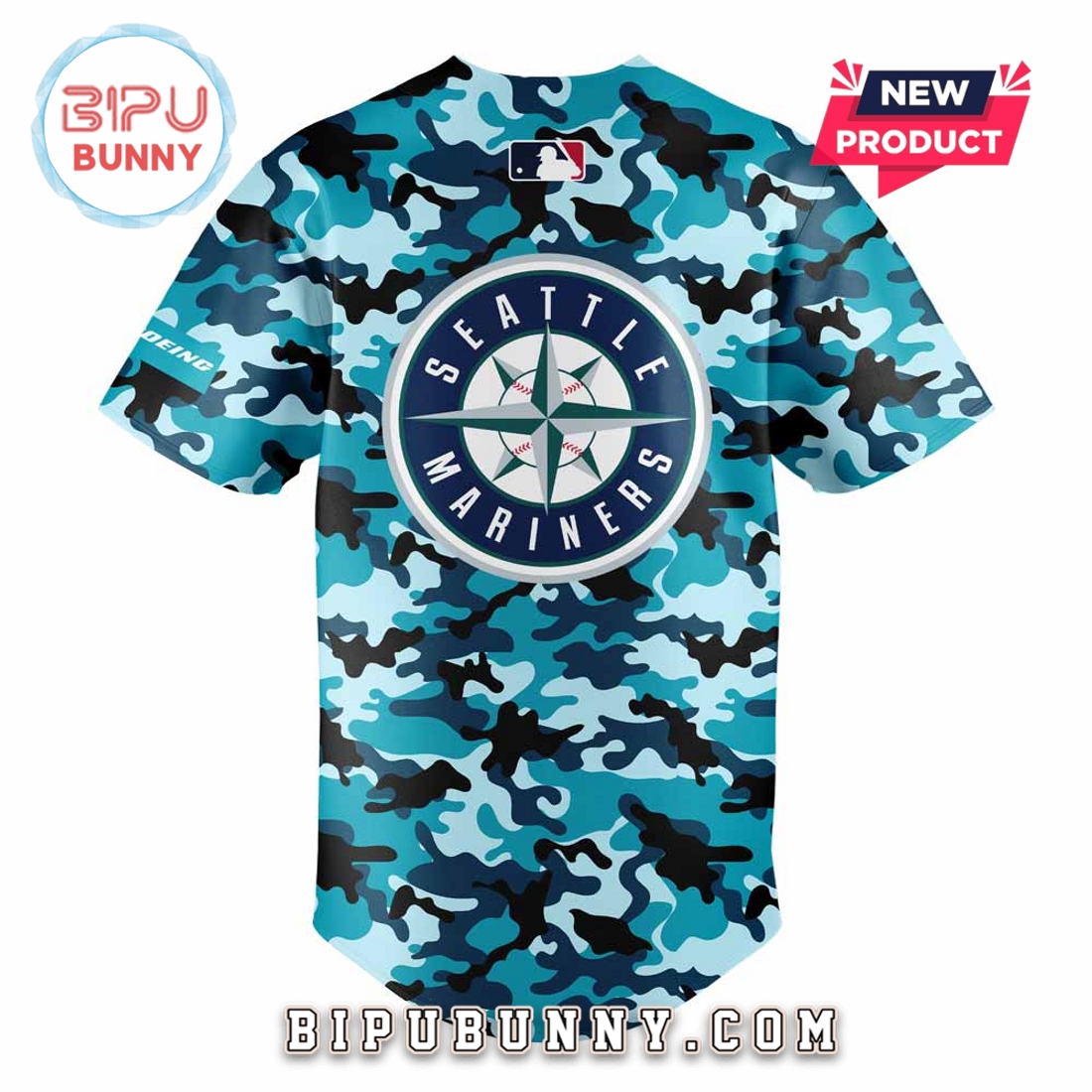 Seattle Mariners Salute to Armed Forces Night Baseball Jersey Seattle Mariners Salute to Armed Forces Night Baseball Jersey