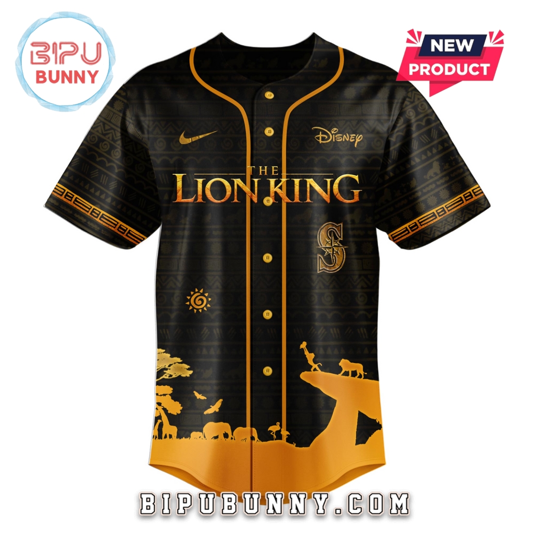 Seattle Mariners x The Lion King Exclusive Baseball Jersey Seattle Mariners x The Lion King Exclusive Baseball Jersey