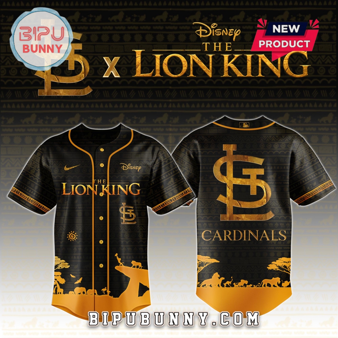 St.Louis Cardinals x The Lion King Exclusive Baseball Jersey St.Louis Cardinals x The Lion King Exclusive Baseball Jersey