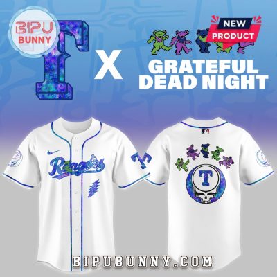Texas Rangers 2025 Grateful Dead Night Baseball Jersey