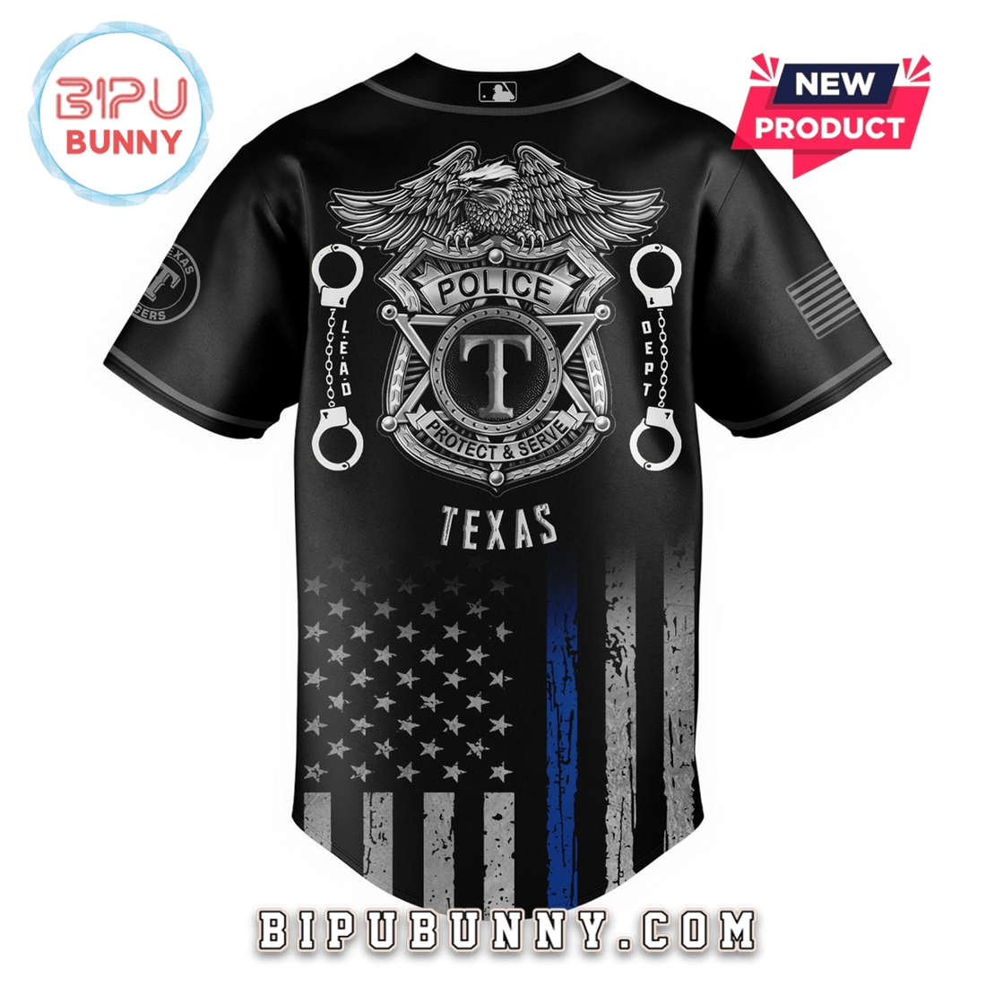 Texas Rangers MLB x Law Enforcement Night Baseball Jersey Texas Rangers MLB x Law Enforcement Night Baseball Jersey
