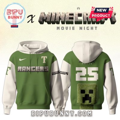 Texas Rangers MLB x Minecraft Movie Night Hoodie And Pants