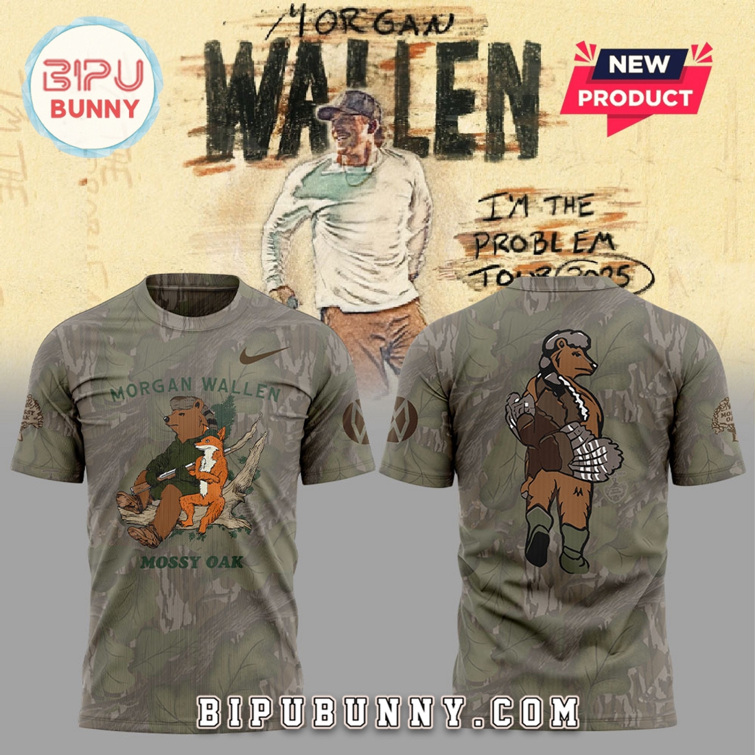 The Mossy Oak x Morgan Wallen Camo Hoodie The Mossy Oak x Morgan Wallen Camo Hoodie