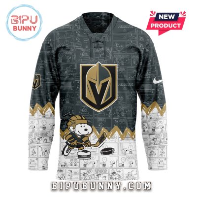 Vegas Golden Knights 75th Anniversary Peanuts Hockey Jersey