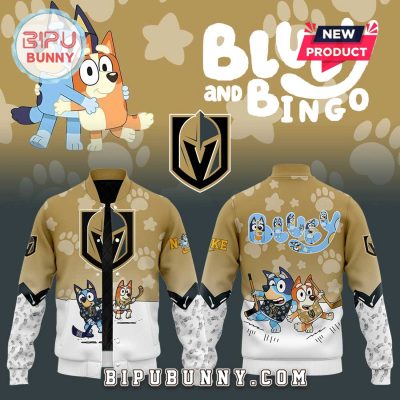 Vegas Golden Knights Bluey and Bingo 2025 Baseball Jacket