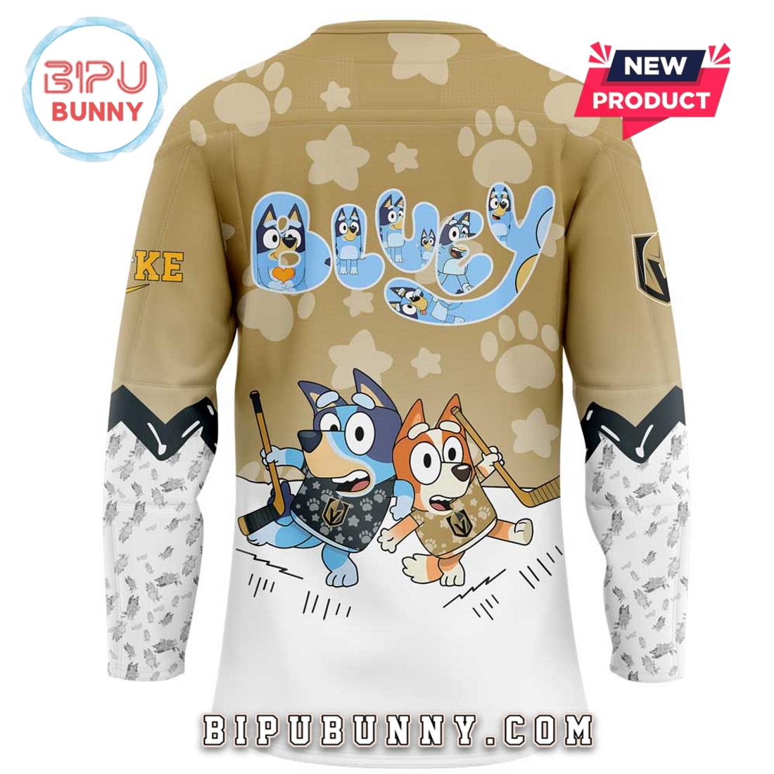 Vegas Golden Knights Bluey and Bingo 2025 Hockey Jersey Vegas Golden Knights Bluey and Bingo 2025 Hockey Jersey