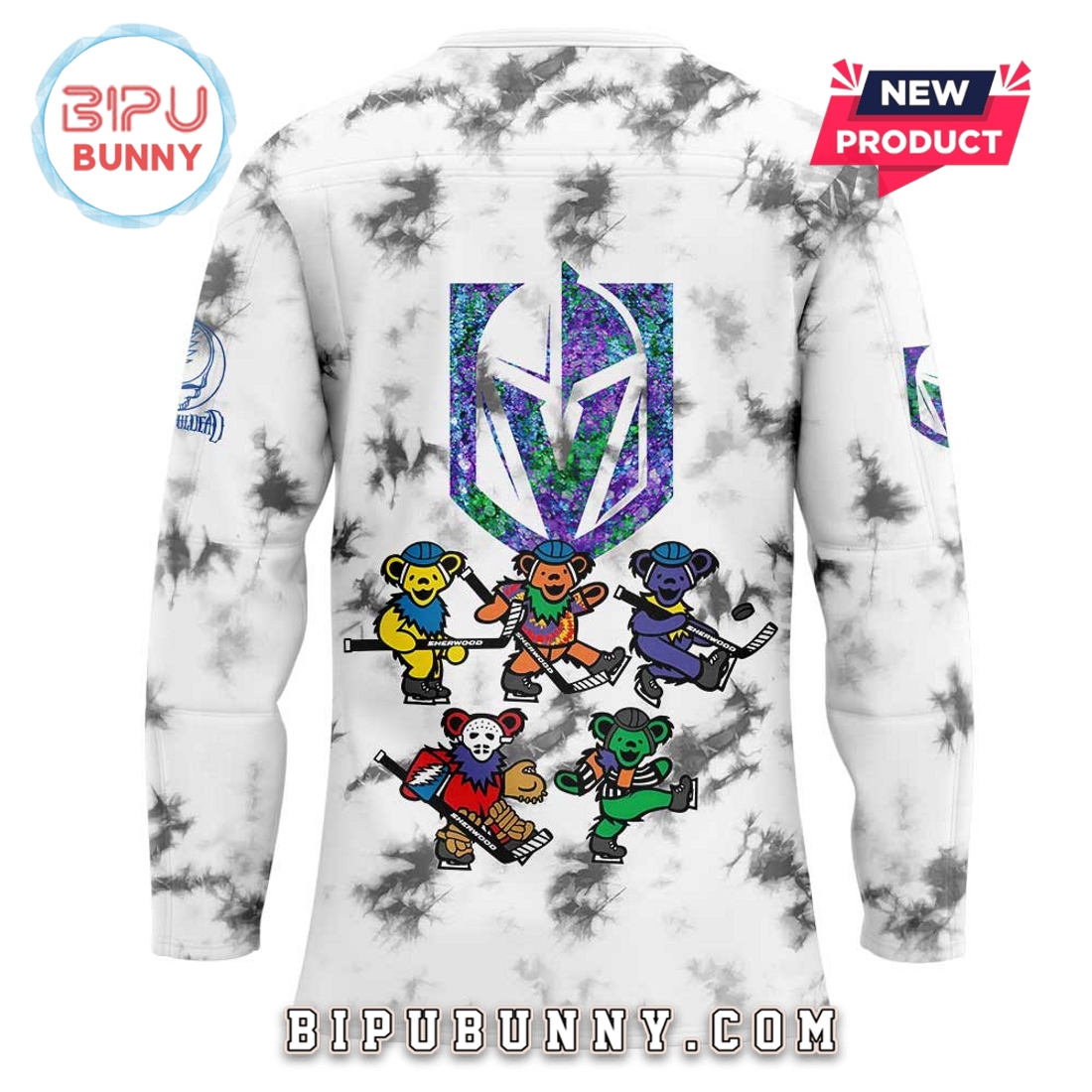 Vegas Golden Knights Grateful Dead Night Hockey Jersey Vegas Golden Knights Grateful Dead Night Hockey Jersey