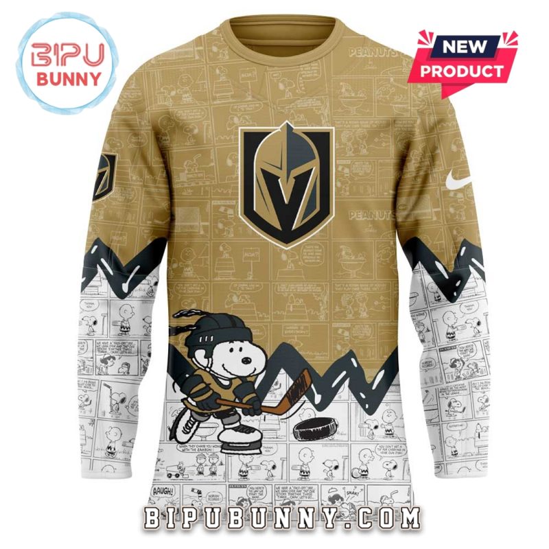 Vegas Golden Knights Peanuts Night 2025 Hockey Jersey