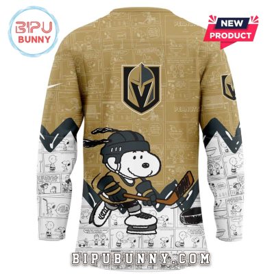 Vegas Golden Knights Peanuts Night 2025 Hockey Jersey