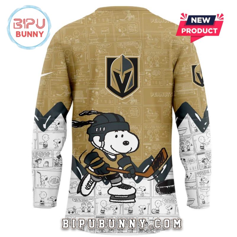 Vegas Golden Knights Peanuts Night 2025 Hockey Jersey