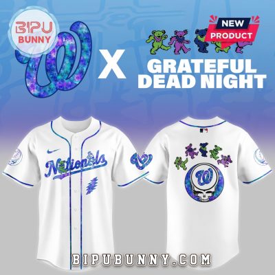 Washington Nationals 2025 Grateful Dead Night Baseball Jersey