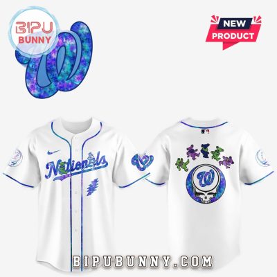 Washington Nationals 2025 Grateful Dead Night Baseball Jersey