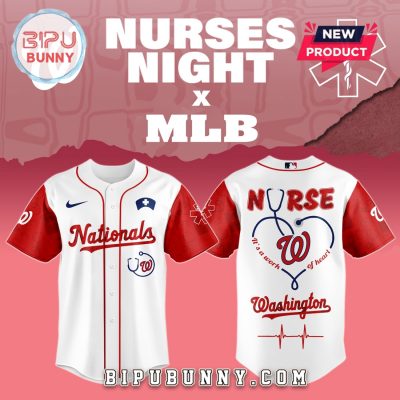 Washington Nationals MLB Nurses Game Night Baseball Jersey