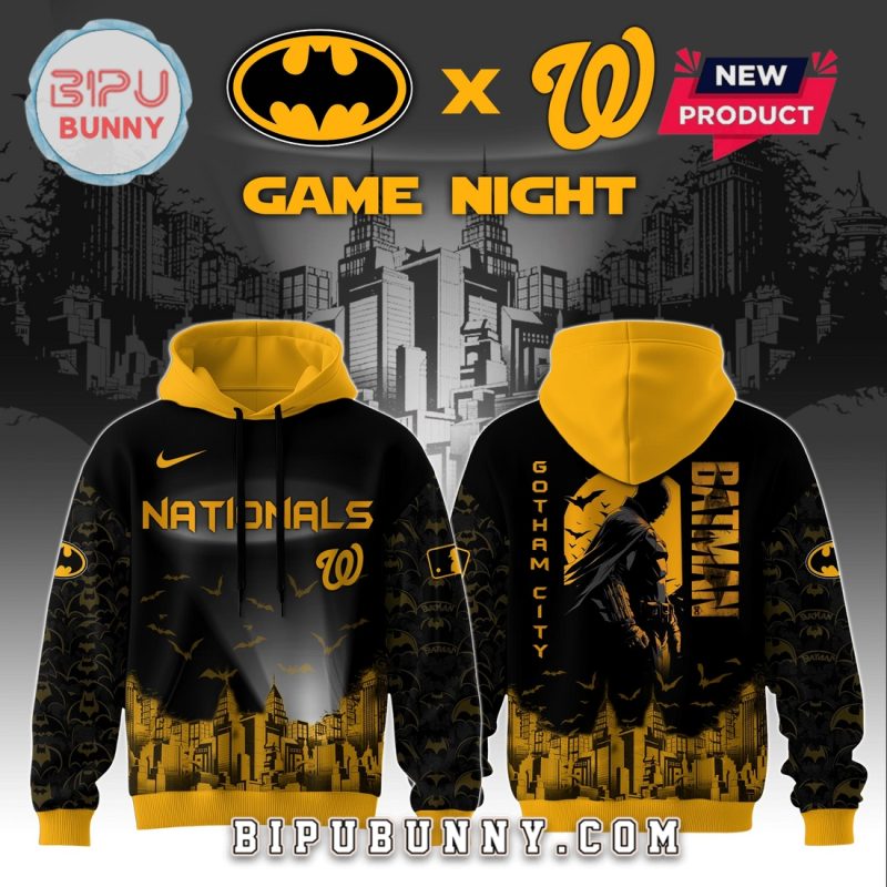 Washington Nationals MLB x Batman Game Night Hoodie And Pants