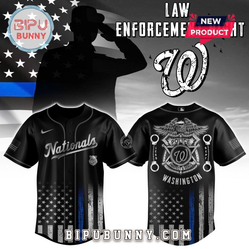 Washington Nationals MLB x Law Enforcement Night Baseball Jersey