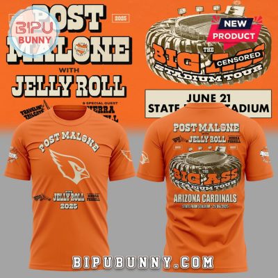Arizona Cardinals Post Malone With Jelly Roll Hoodie