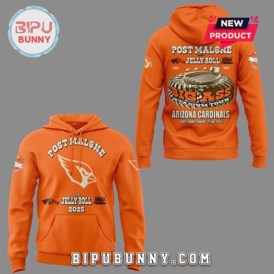 Arizona Cardinals Post Malone With Jelly Roll Hoodie And Pants