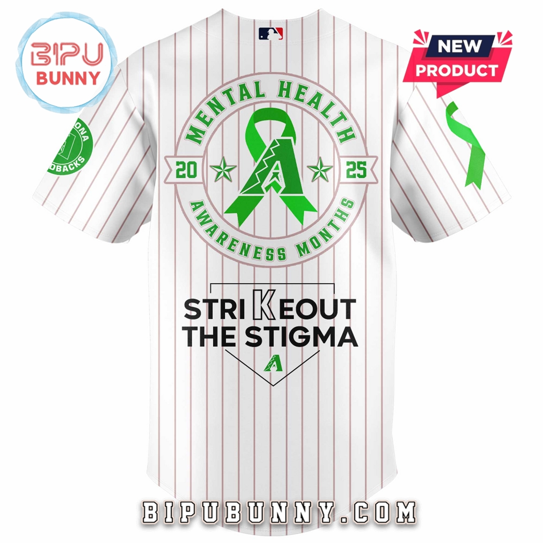Arizona Diamondbacks MLB Mental Health Awareness Baseball Jersey Arizona Diamondbacks MLB Mental Health Awareness Baseball Jersey
