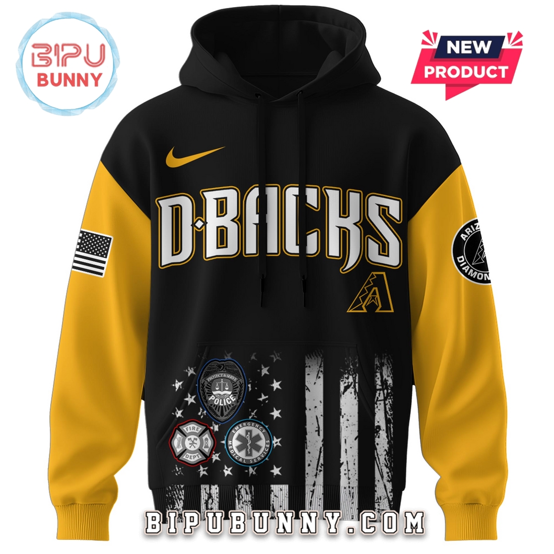 Arizona Diamondbacks MLB x First Responders Night Hoodie And Pants Arizona Diamondbacks MLB x First Responders Night Hoodie And Pants