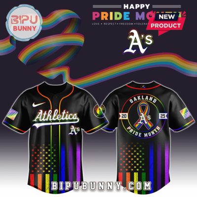 Athletics Happy Pride Month Baseball Jersey