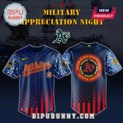 Athletics MLB x Marine Corps Military Appreciation Baseball Jersey