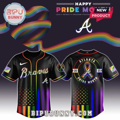 Atlanta Braves Happy Pride Month Baseball Jersey