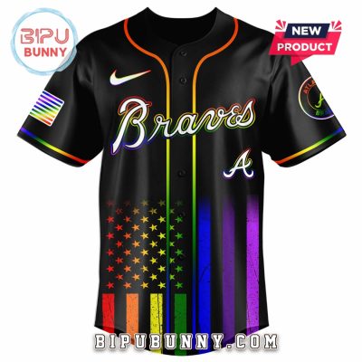 Atlanta Braves Happy Pride Month Baseball Jersey
