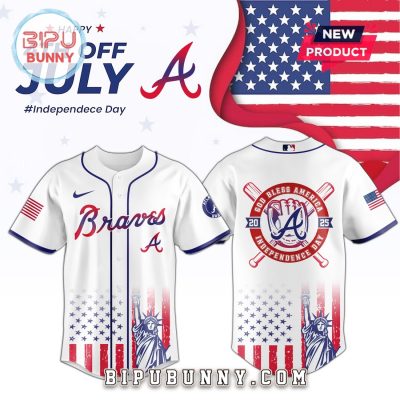 Atlanta Braves MLB Independence Day 2025 Baseball Jersey