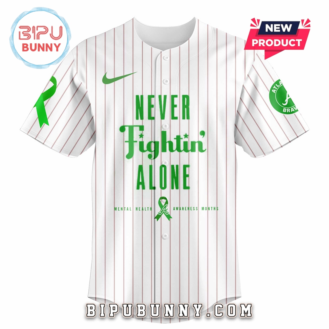 Atlanta Braves MLB Mental Health Awareness Baseball Jersey Atlanta Braves MLB Mental Health Awareness Baseball Jersey