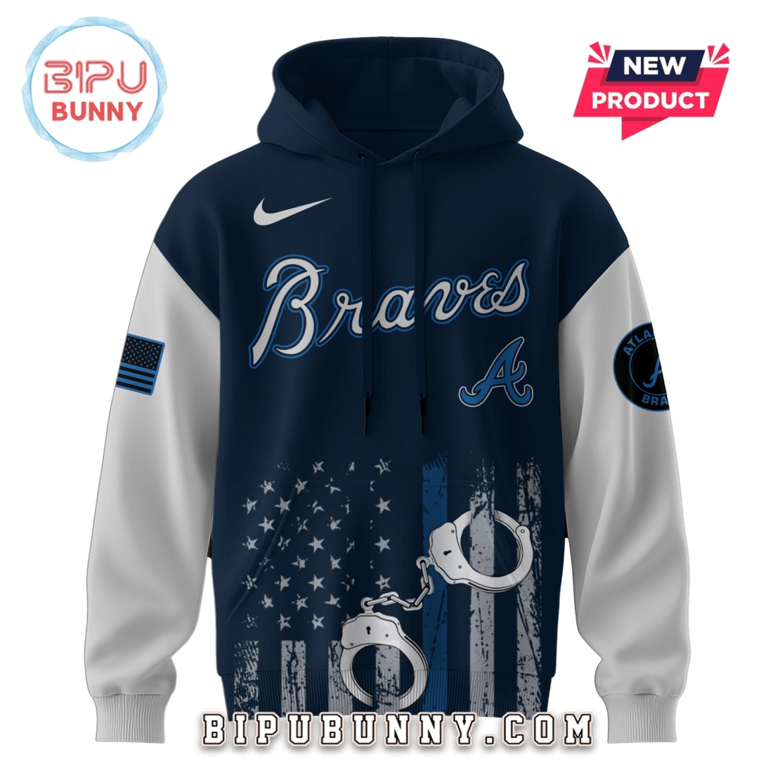Atlanta Braves MLB x Law Enforcement Appreciation Day Hoodie And Pants Atlanta Braves MLB x Law Enforcement Appreciation Day Hoodie And Pants