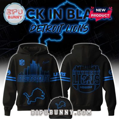 Back In Black Detroit Lions Limited Edition Hoodie And Pants