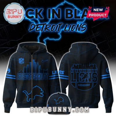 Back In Black Detroit Lions Limited Edition Hoodie And Pants
