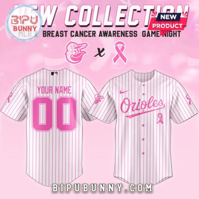 Baltimore Orioles MLB x Breast Cancer Awareness Game Night Baseball Jersey