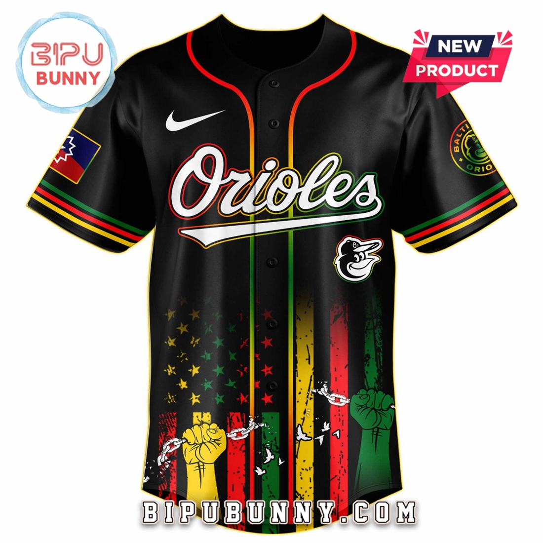 Baltimore Orioles MLB x Juneteenth Day 2025 Baseball Jersey Baltimore Orioles MLB x Juneteenth Day 2025 Baseball Jersey