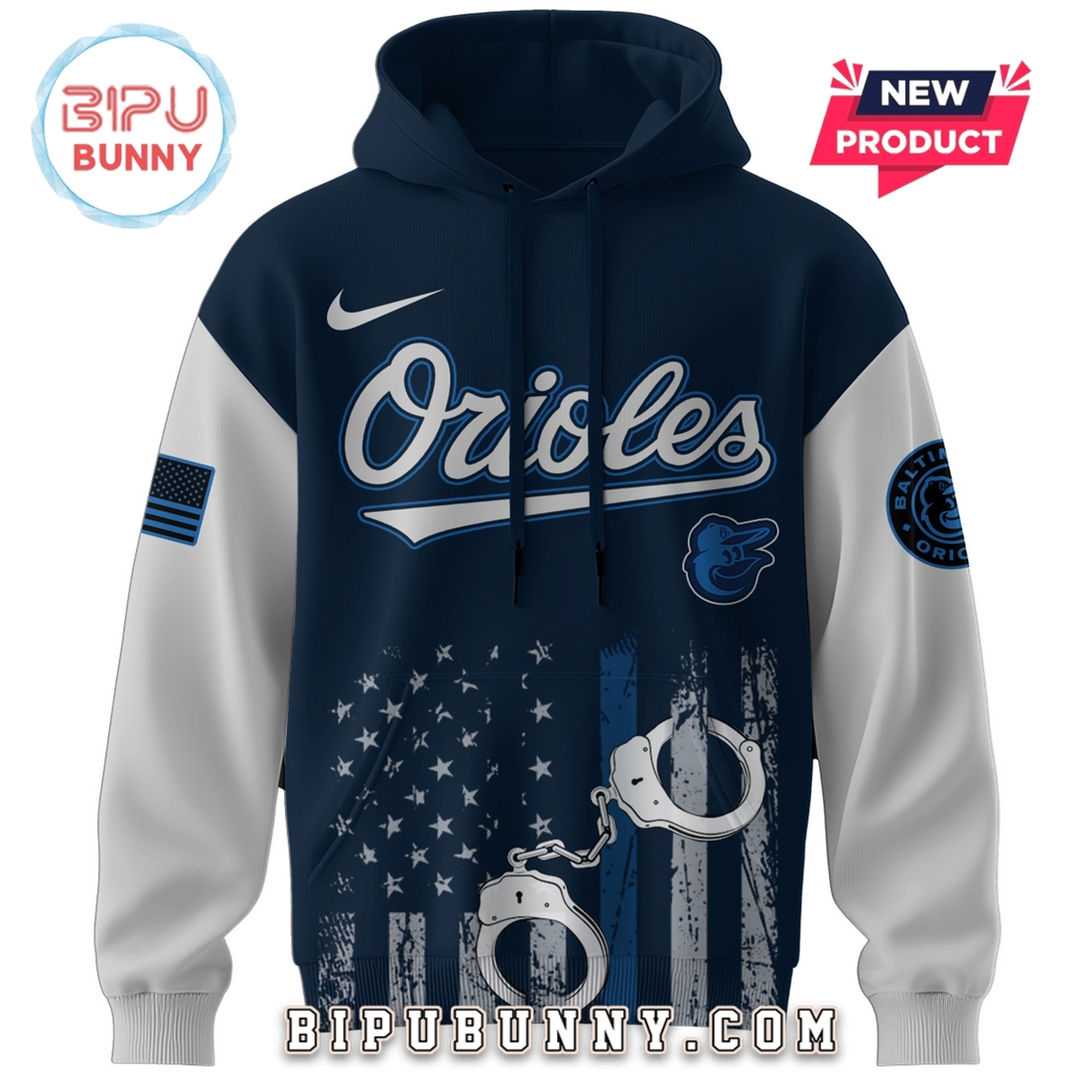 Baltimore Orioles MLB x Law Enforcement Appreciation Day Hoodie And Pants Baltimore Orioles MLB x Law Enforcement Appreciation Day Hoodie And Pants