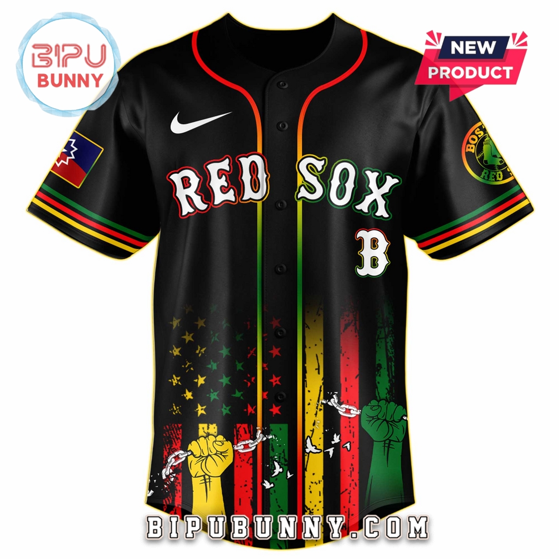 Boston Red Sox MLB x Juneteenth Day 2025 Baseball Jersey Boston Red Sox MLB x Juneteenth Day 2025 Baseball Jersey