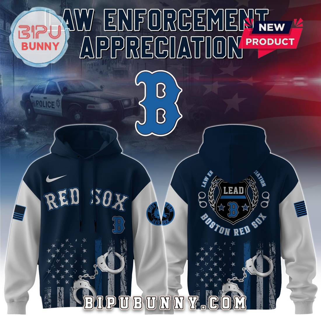 Boston Red Sox MLB x Law Enforcement Appreciation Day Hoodie And Pants Boston Red Sox MLB x Law Enforcement Appreciation Day Hoodie And Pants