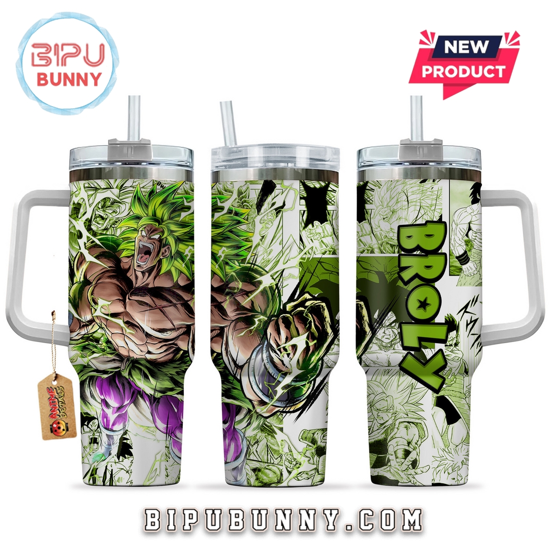 Broly Legendary Super Saiyan Stanley Tumbler 40oz Broly Legendary Super Saiyan Stanley Tumbler 40oz