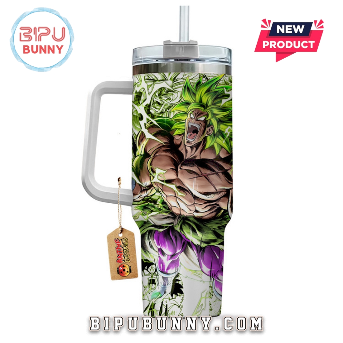 Broly Legendary Super Saiyan Stanley Tumbler 40oz Broly Legendary Super Saiyan Stanley Tumbler 40oz