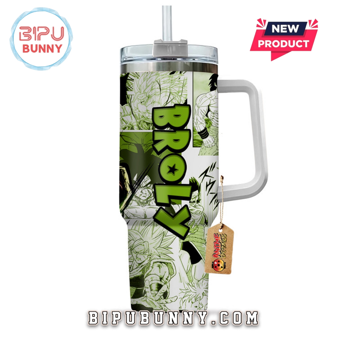 Broly Legendary Super Saiyan Stanley Tumbler 40oz Broly Legendary Super Saiyan Stanley Tumbler 40oz